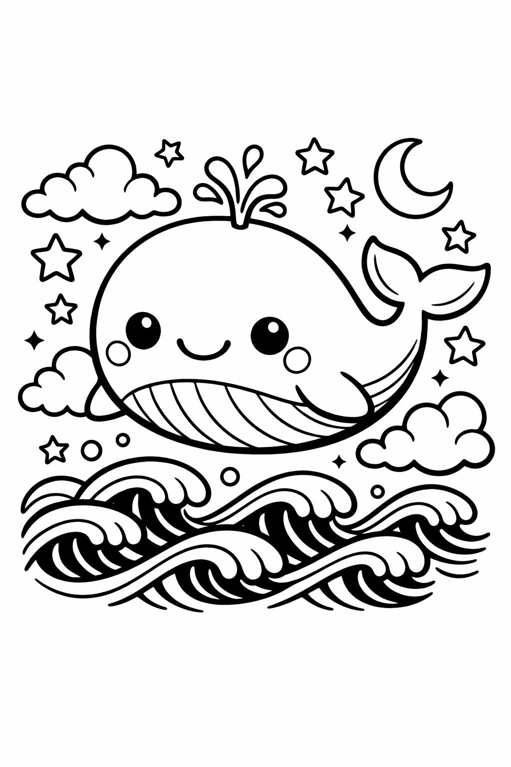 kawaii frog coloring page | cute pond animal | fun cartoon artwork