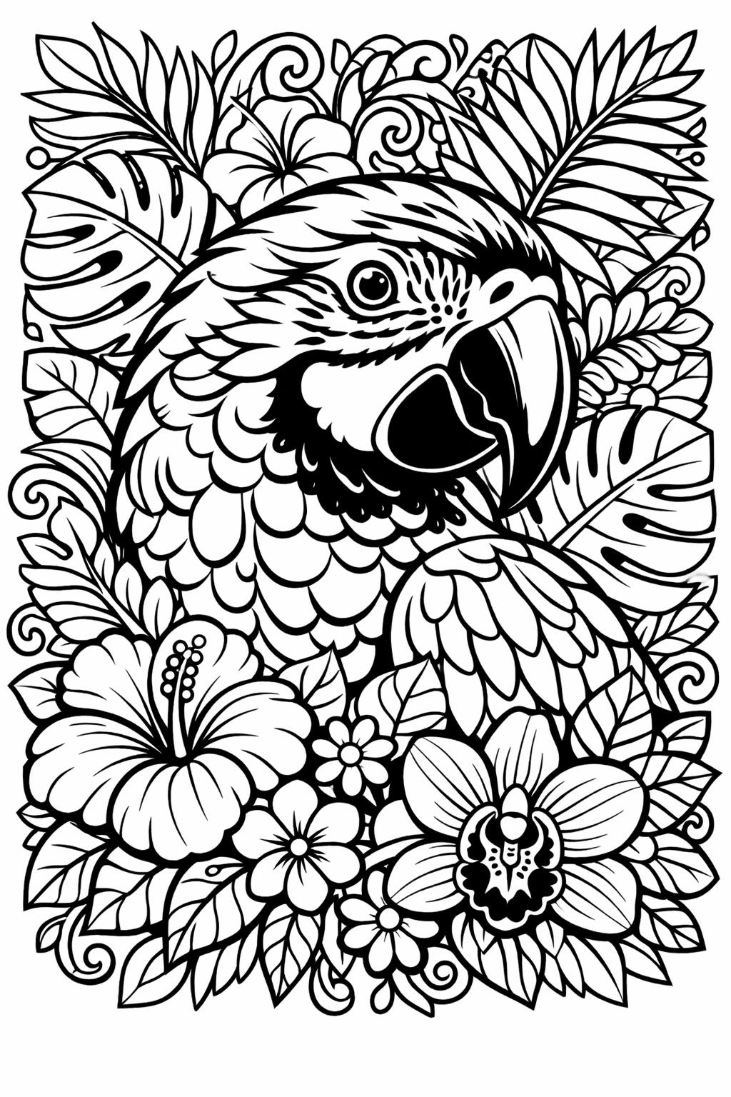 pelican coloring page | large beak bird design | tropical wildlife sheet