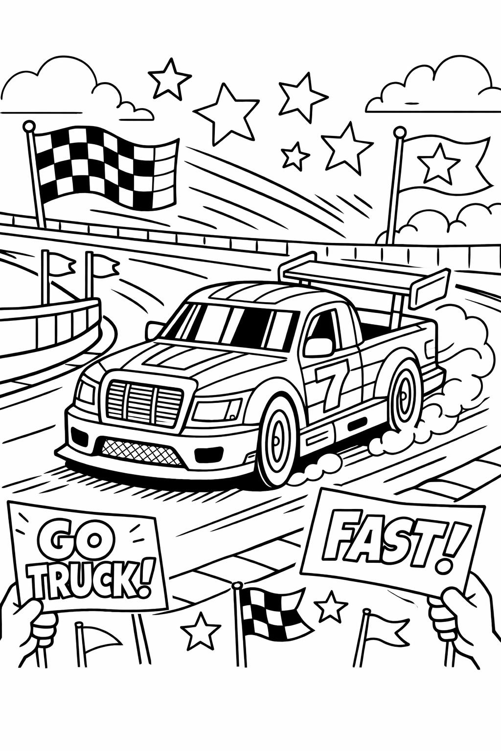 tow truck coloring page | roadside helper truck | fun utility vehicle page