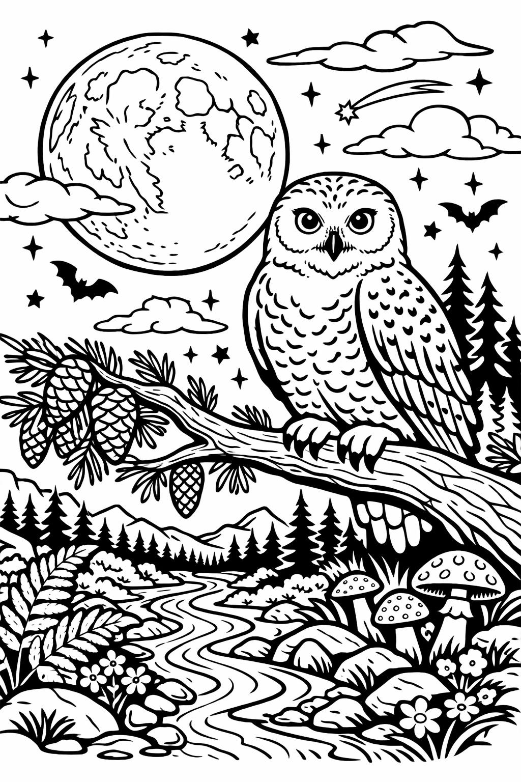 feathered bird coloring page | intricate wing details | artistic coloring sheet
