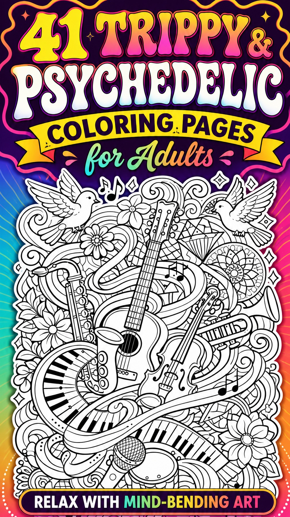 trippy coloring pages for adults | easy trippy coloring pages for adults | stoner trippy coloring pages for adults