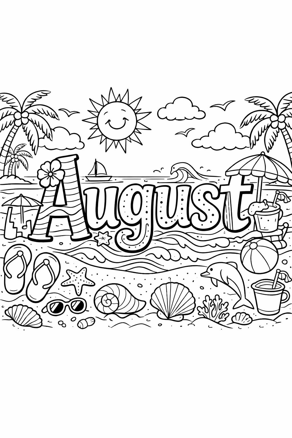 ice cream coloring page | sweet summer treat | playful August design