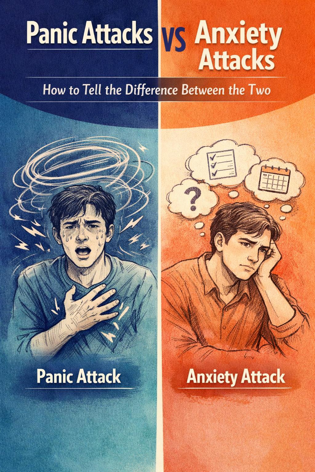 panic attacks vs anxiety attacks | understanding key differences | mental health symptom guide