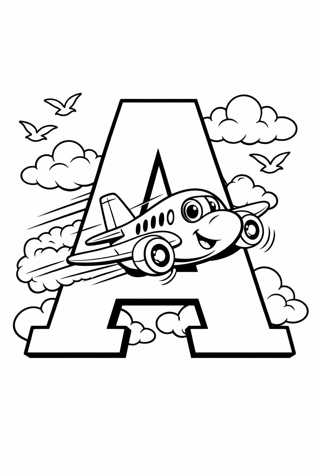 letter A classroom page | educational alphabet artwork | kids coloring activity