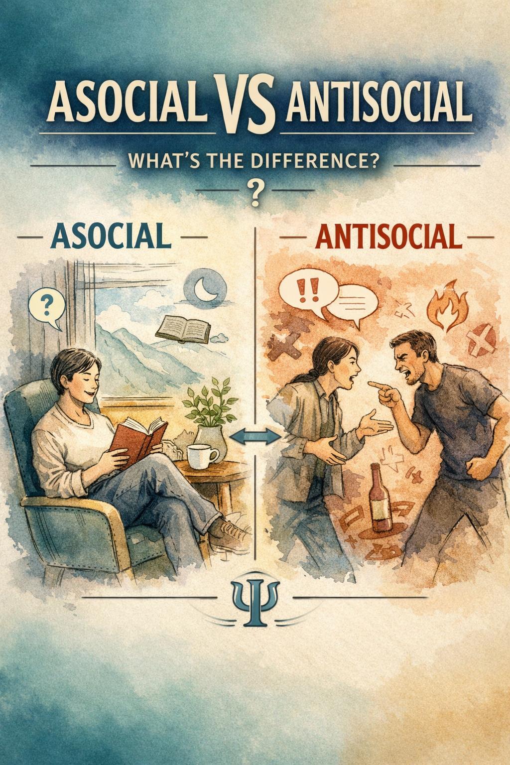 asocial vs antisocial differences | understanding social behavior traits | mental health and personality guide