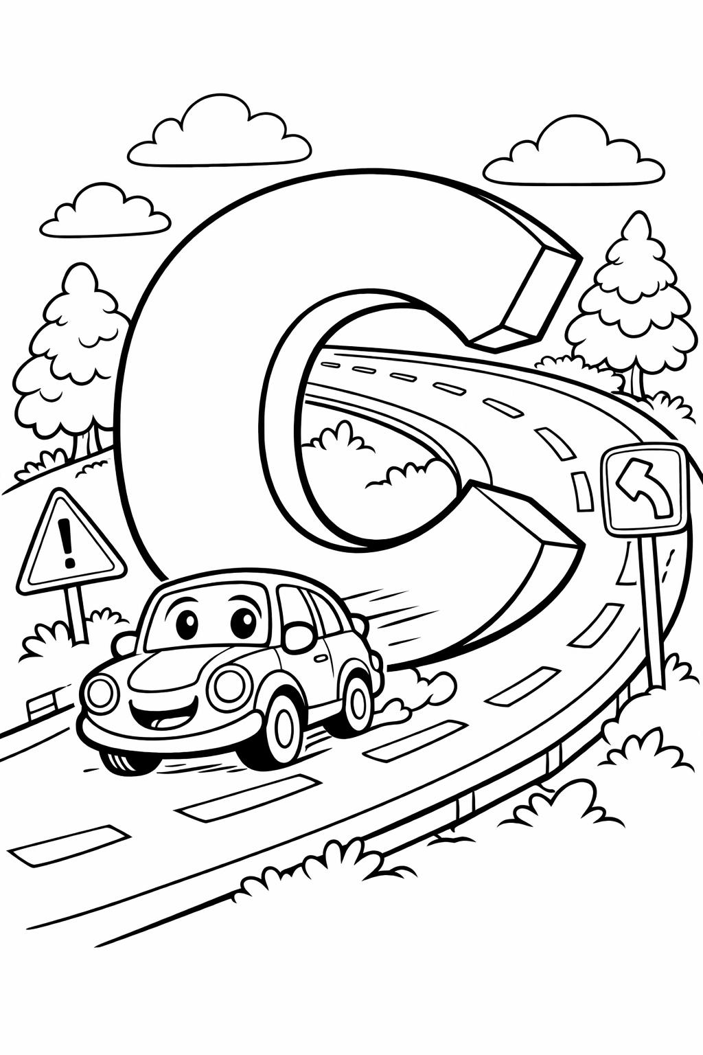 fun letter C worksheet | alphabet recognition activity | printable learning page
