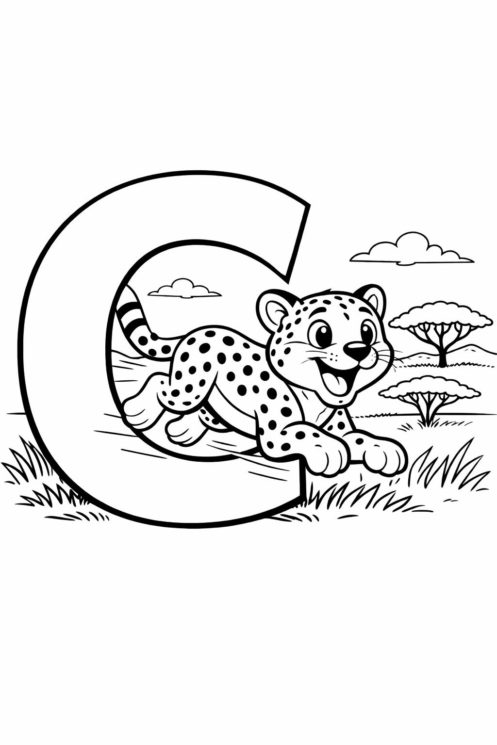 letter C mandala page | decorative alphabet pattern | relaxing coloring sheet