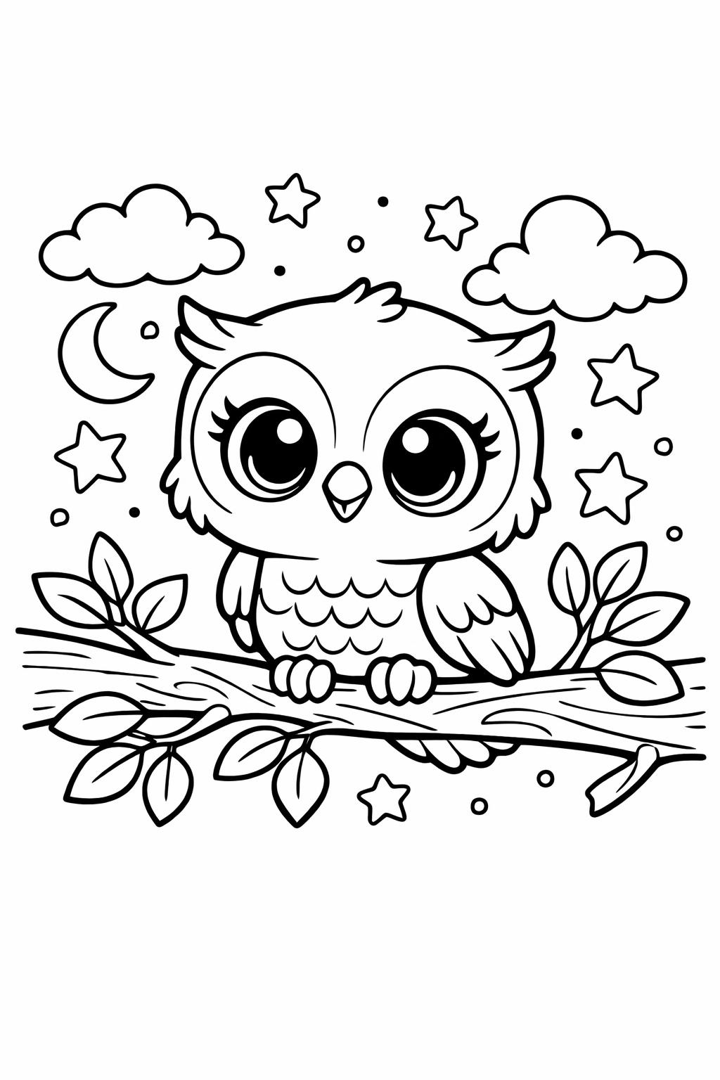 barn owl coloring page | classic owl species | detailed wildlife artwork