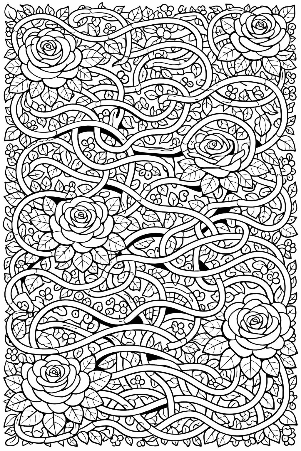 tessellation coloring page | repeating geometric design | detailed pattern artwork
