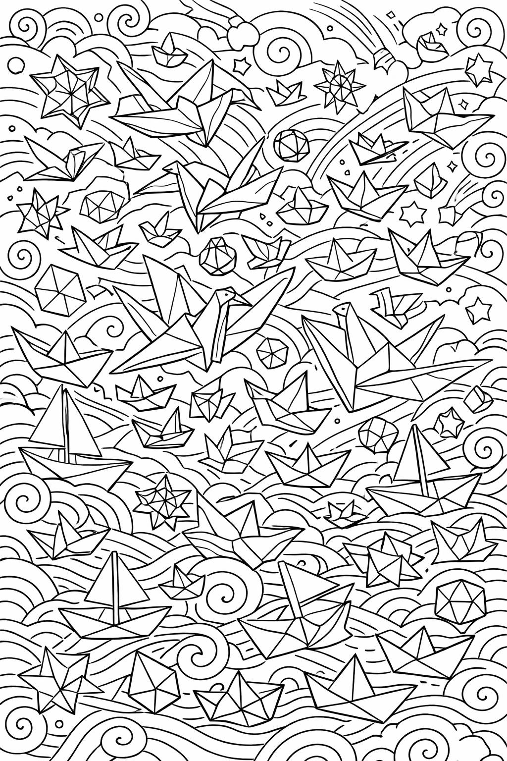 dreamscape coloring page | imaginative surreal scene | artistic coloring artwork
