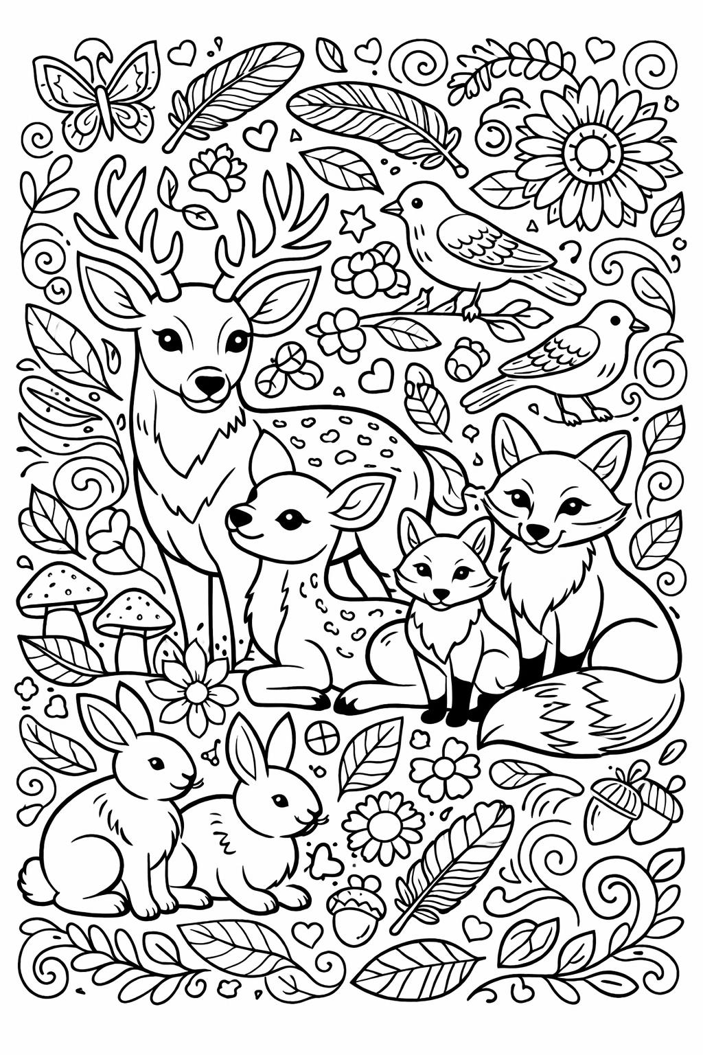 buffalo coloring page | wildlife themed artwork | nature coloring sheet