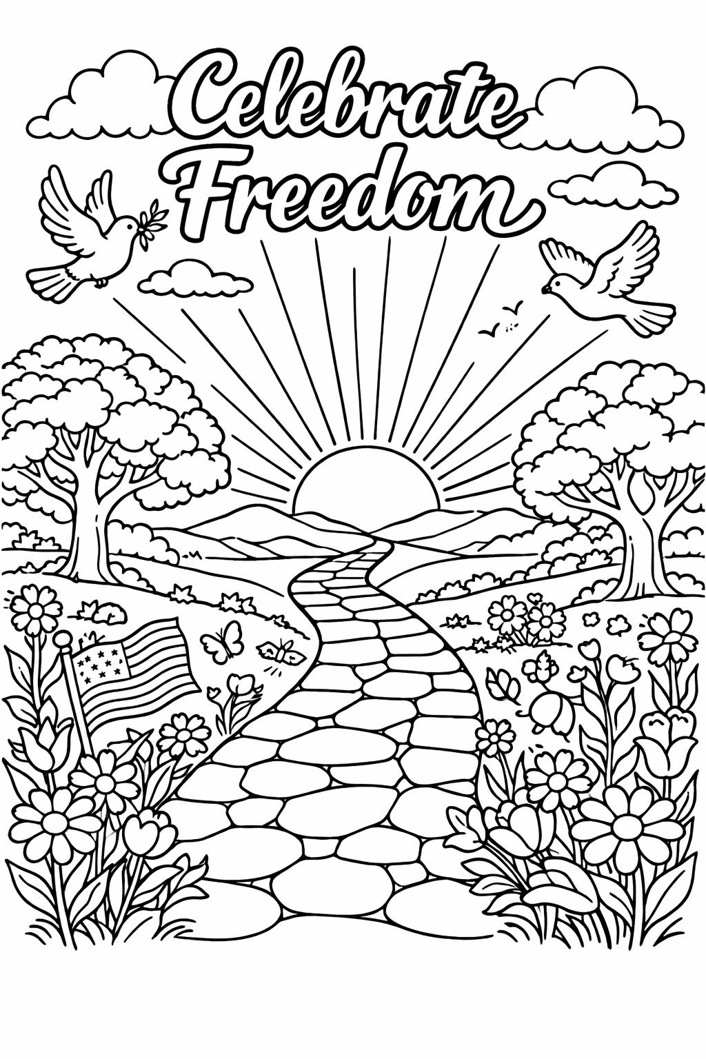 unity quote coloring page | inspirational community message | meaningful artwork