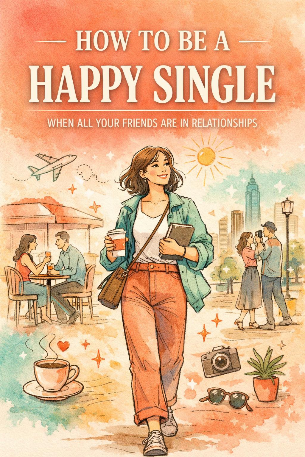 how to be happy while single | thriving when friends are in relationships | building confidence and fulfillment aloneSelect 83 more words to run Humanizer.