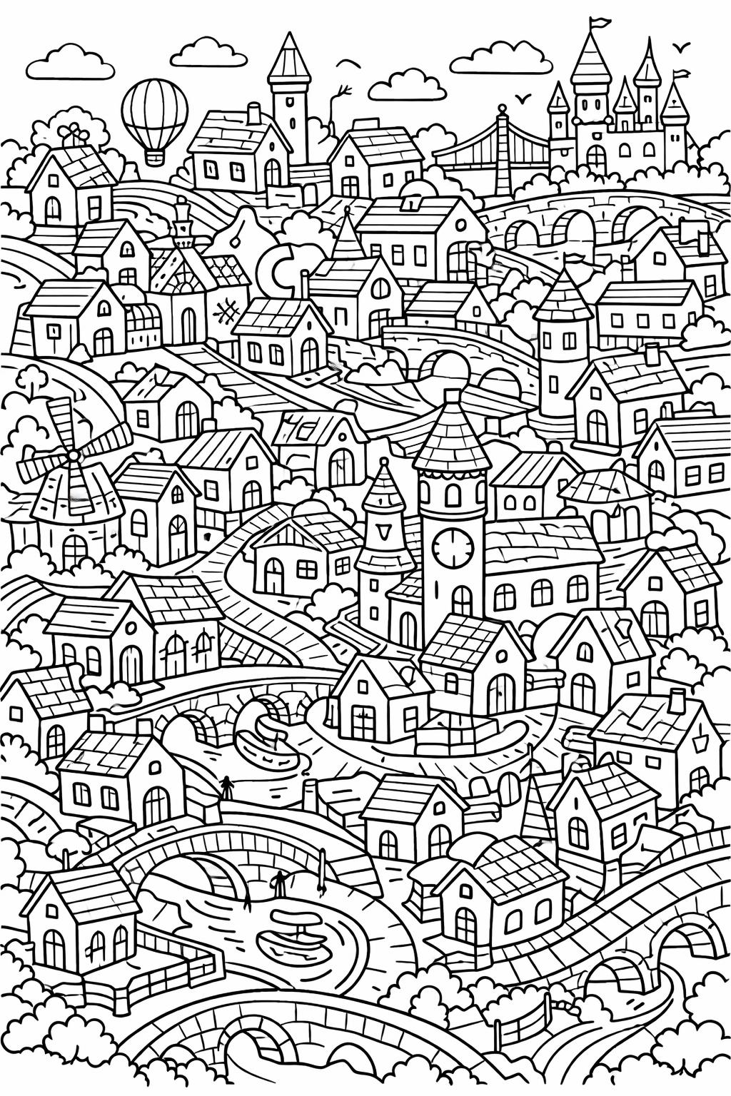 ornamental pattern coloring page | decorative intricate design | elegant coloring page