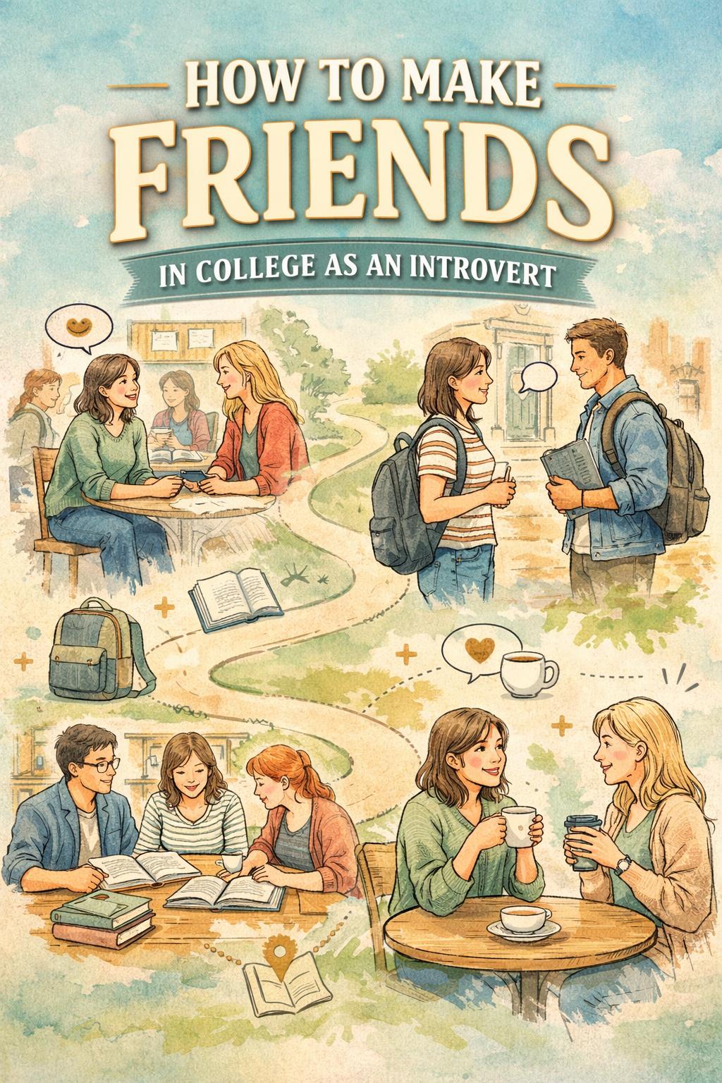 how to make friends in college as an introvert | building meaningful campus friendships | social confidence tips for introverts