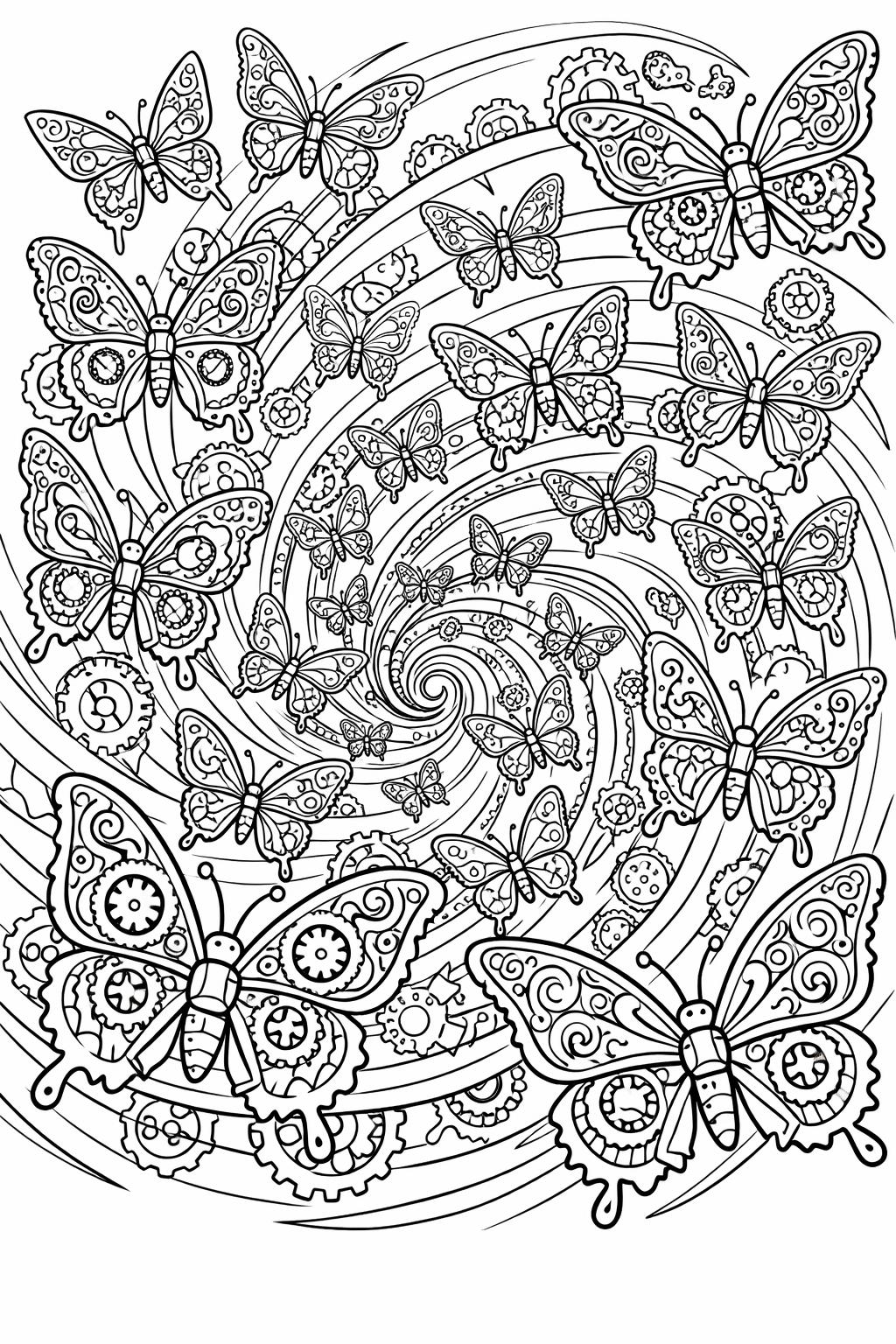 trippy mandala coloring page | detailed geometric patterns | relaxing creative page