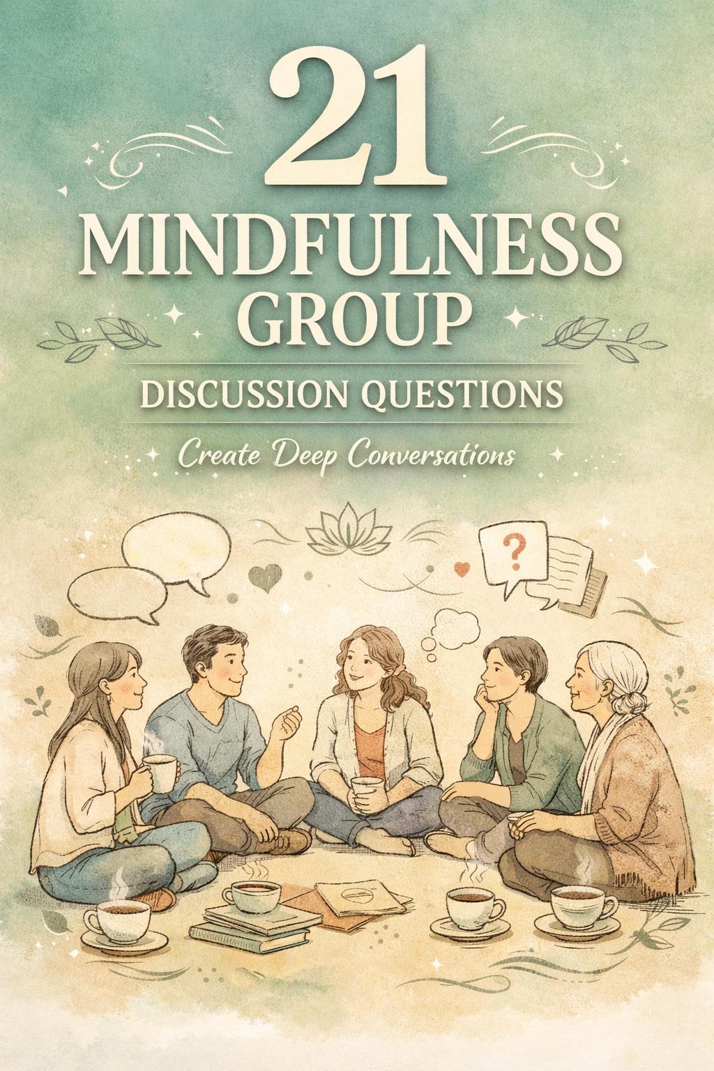 mindfulness group discussion questions | deep conversation starters | meaningful mindfulness discussion prompts