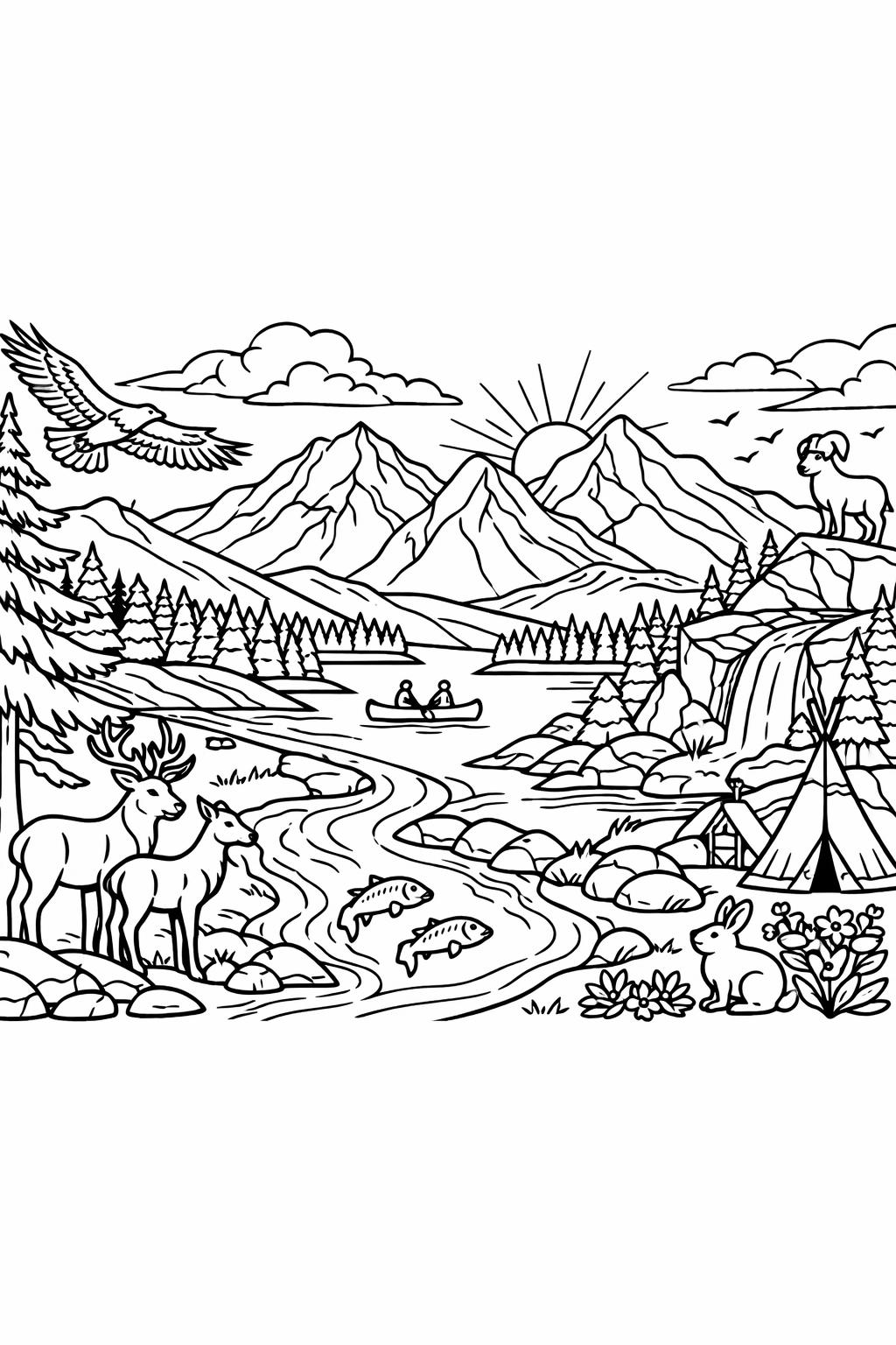 moon and stars coloring page | celestial themed illustration | relaxing coloring sheet