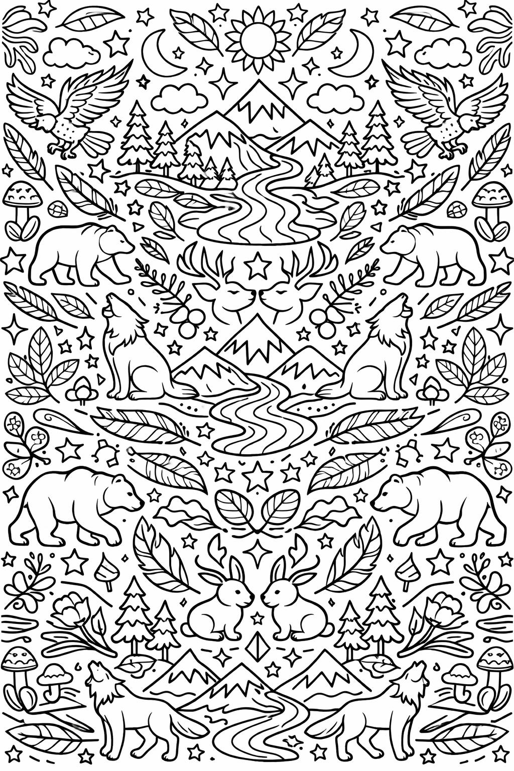 arrow pattern coloring page | geometric inspired design | printable coloring page