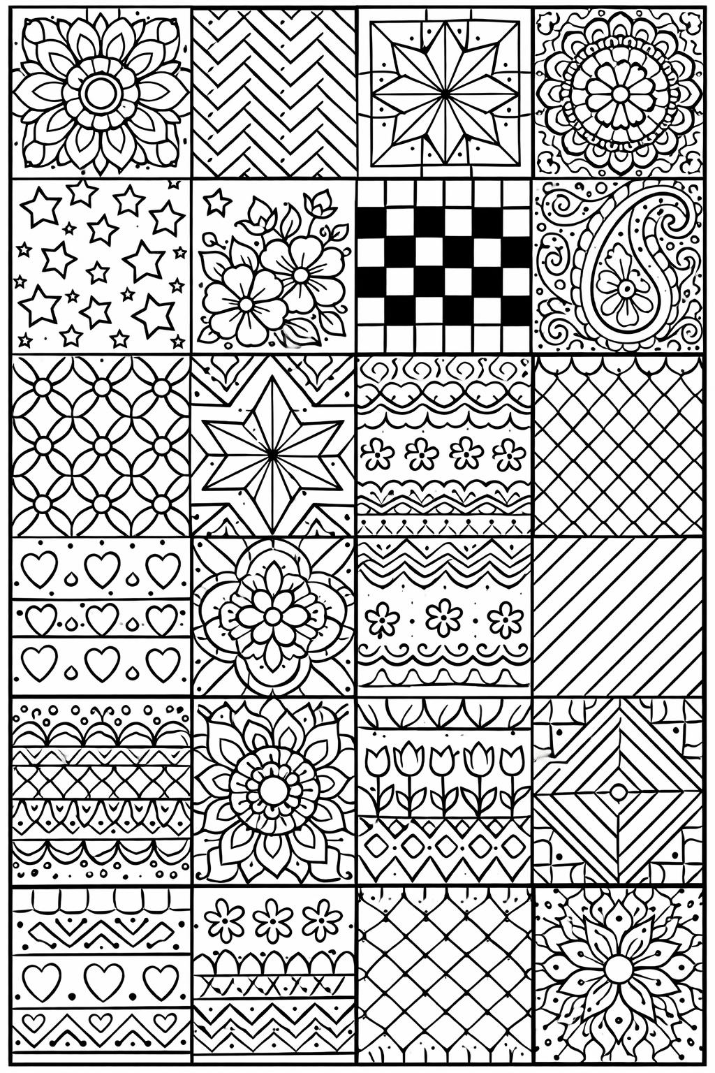 mandala pattern coloring page | intricate circular design | calming artwork