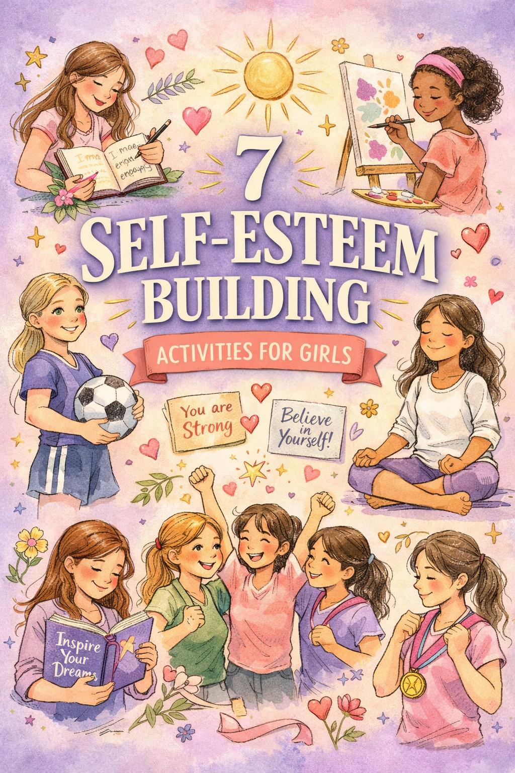 self esteem building activities for girls | confidence boosting exercises | empowering personal growth activities