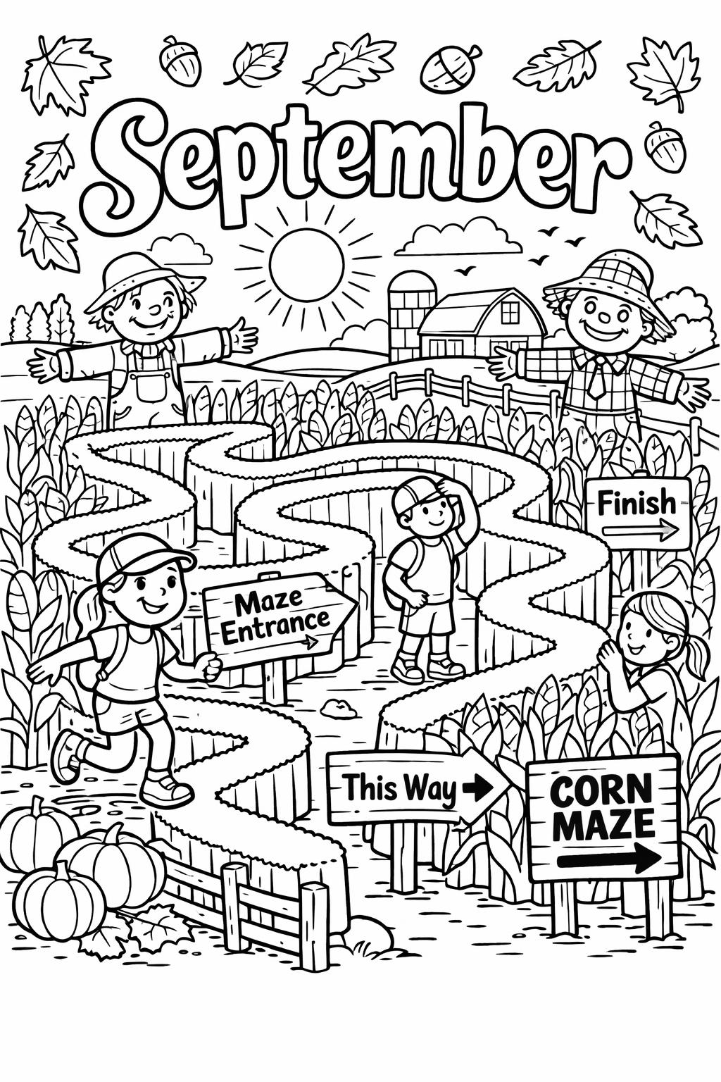 autumn quote coloring page | inspirational fall message | uplifting seasonal artwork