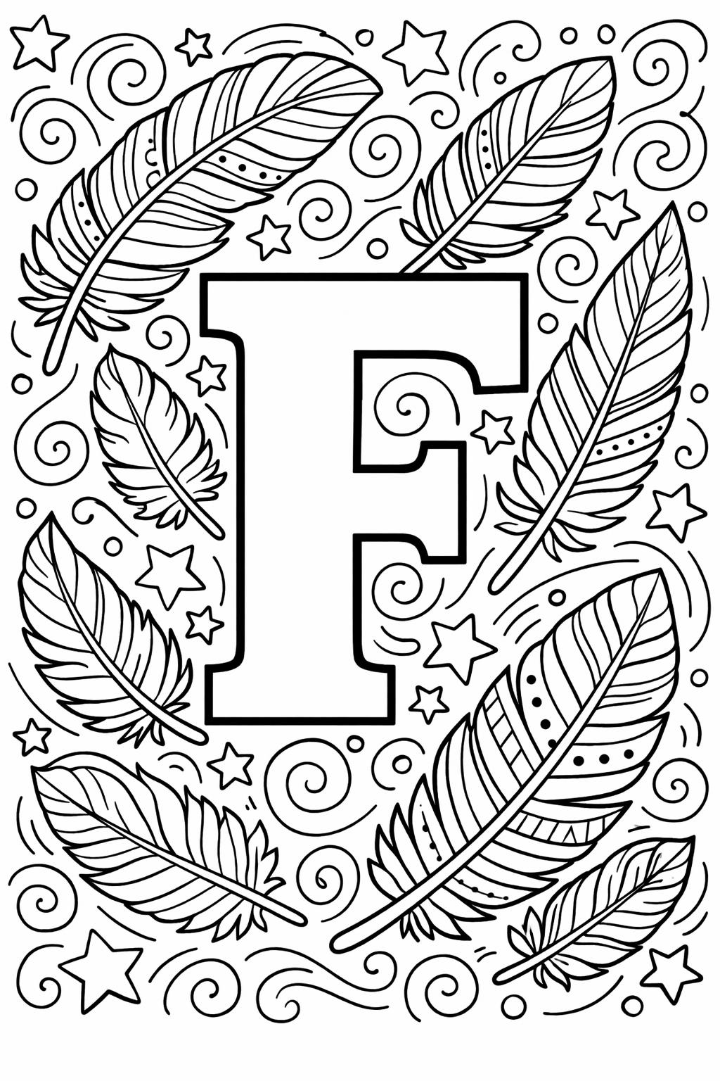 fun letter F worksheet | alphabet recognition activity | printable learning page