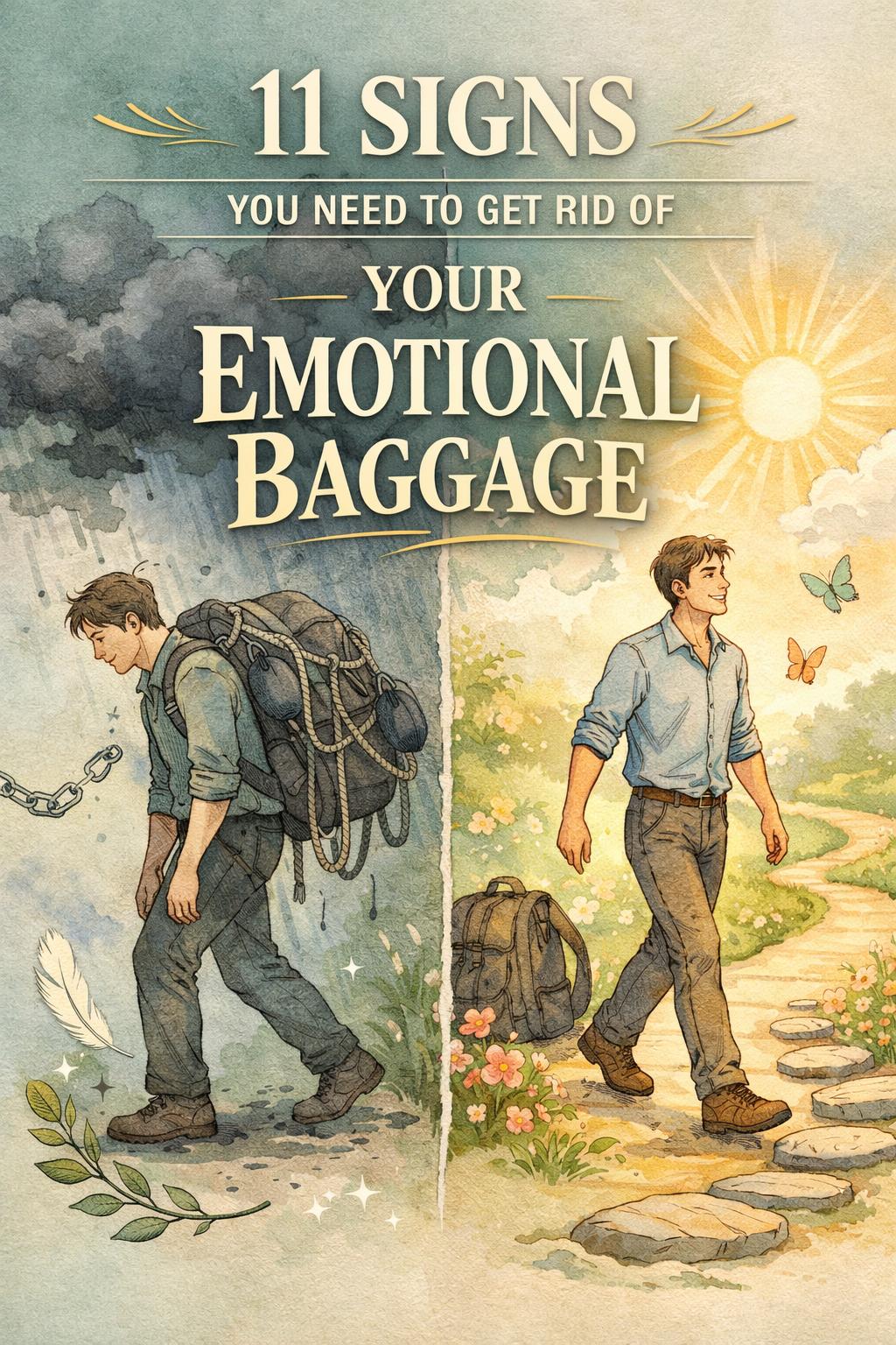 signs you need to let go of emotional baggage | recognizing emotional healing needs | personal growth and emotional wellbeing