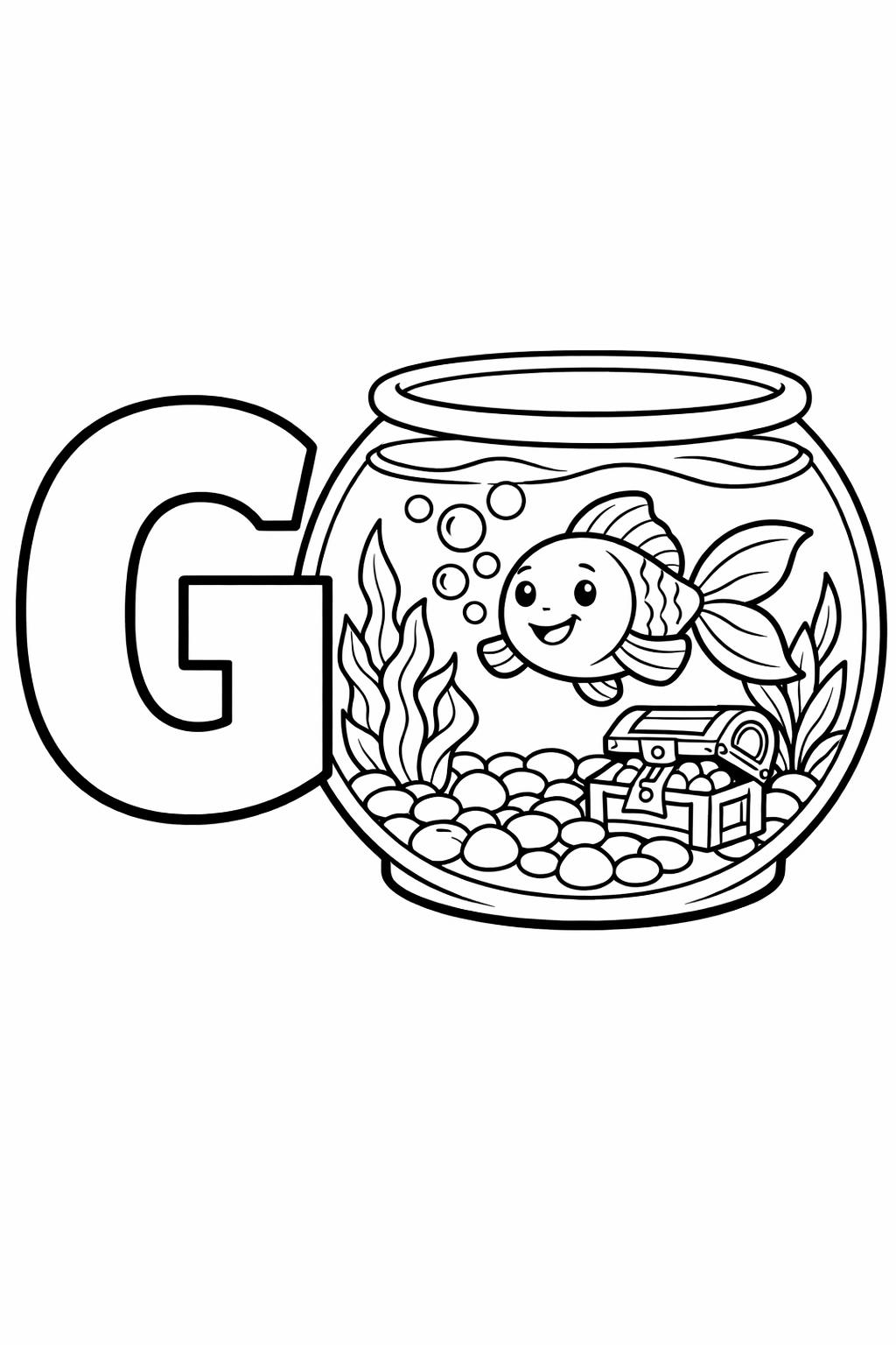 G is for gorilla coloring page | zoo animal alphabet activity | fun coloring sheet