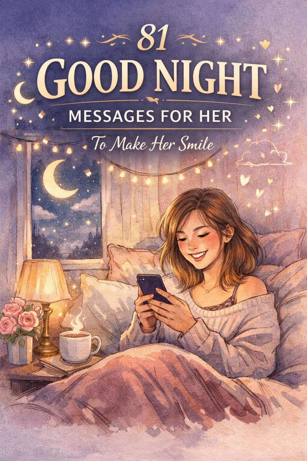 good night messages for her | sweet bedtime texts for your girlfriend | romantic good night wishes