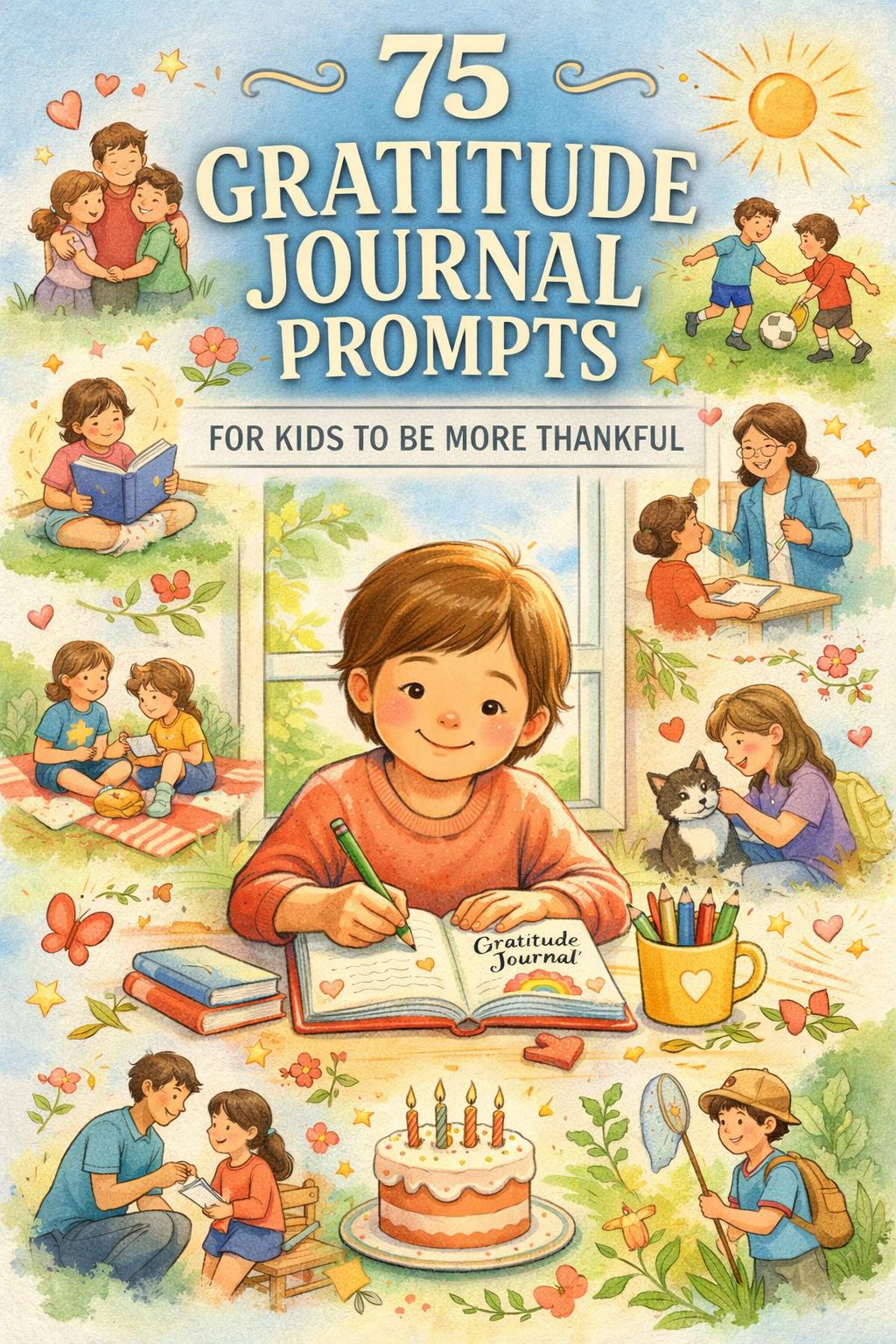 Explore engaging gratitude journal prompts for kids to encourage positivity and mindfulness. Fun, simple ideas to help children reflect daily.