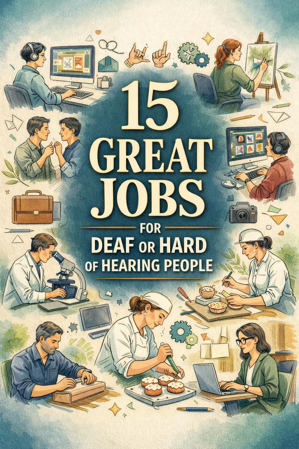 great jobs for deaf or hard of hearing people | inclusive career opportunities | accessible employment options
