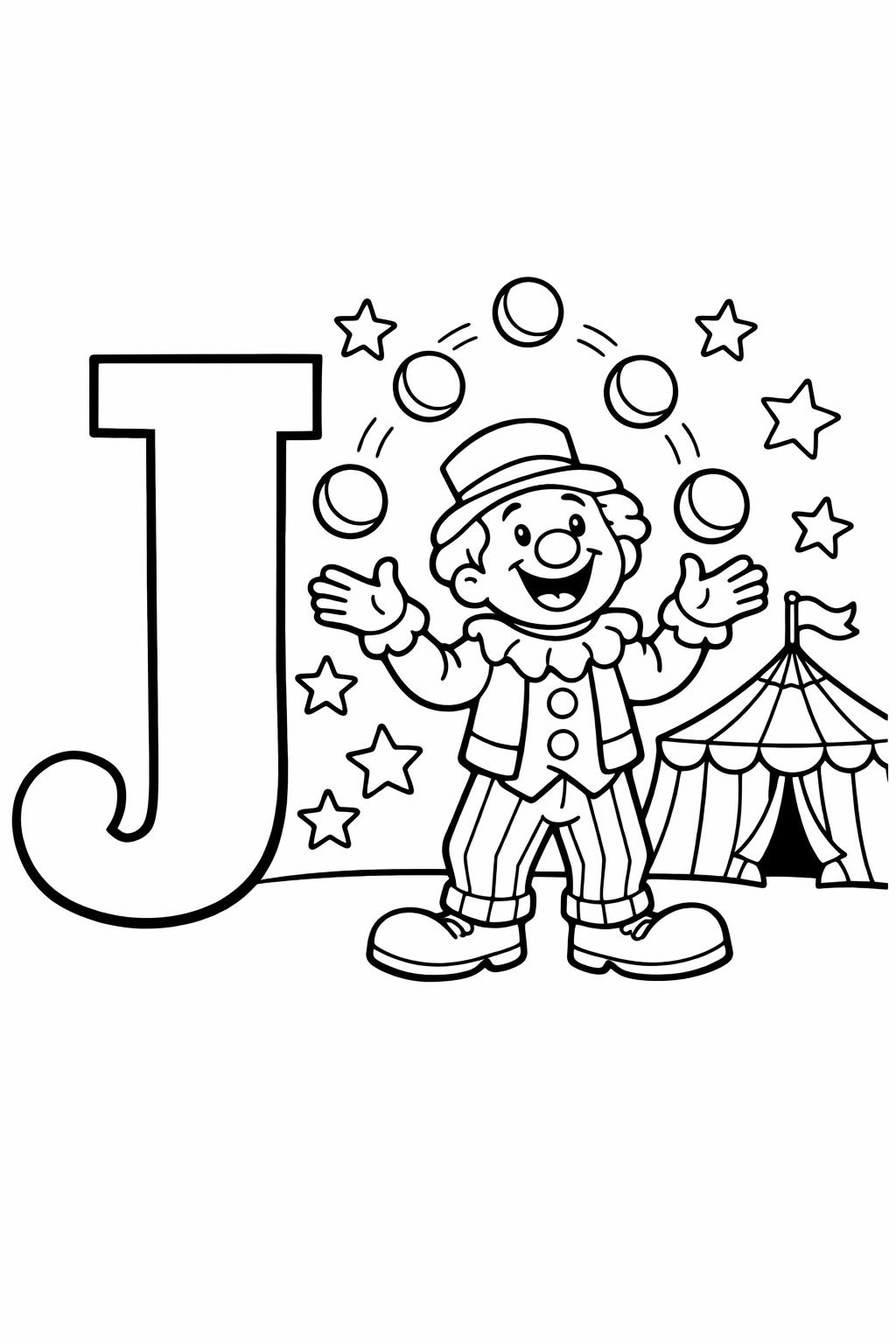 J is for jet coloring page | airplane alphabet activity | fun coloring sheet