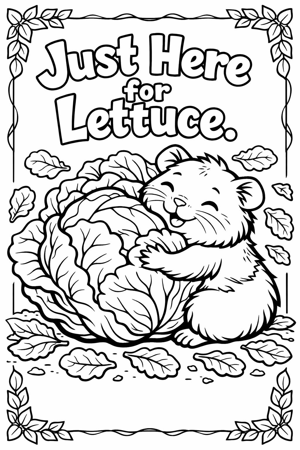 detailed guinea pig coloring page | intricate pet illustration | adult coloring sheet