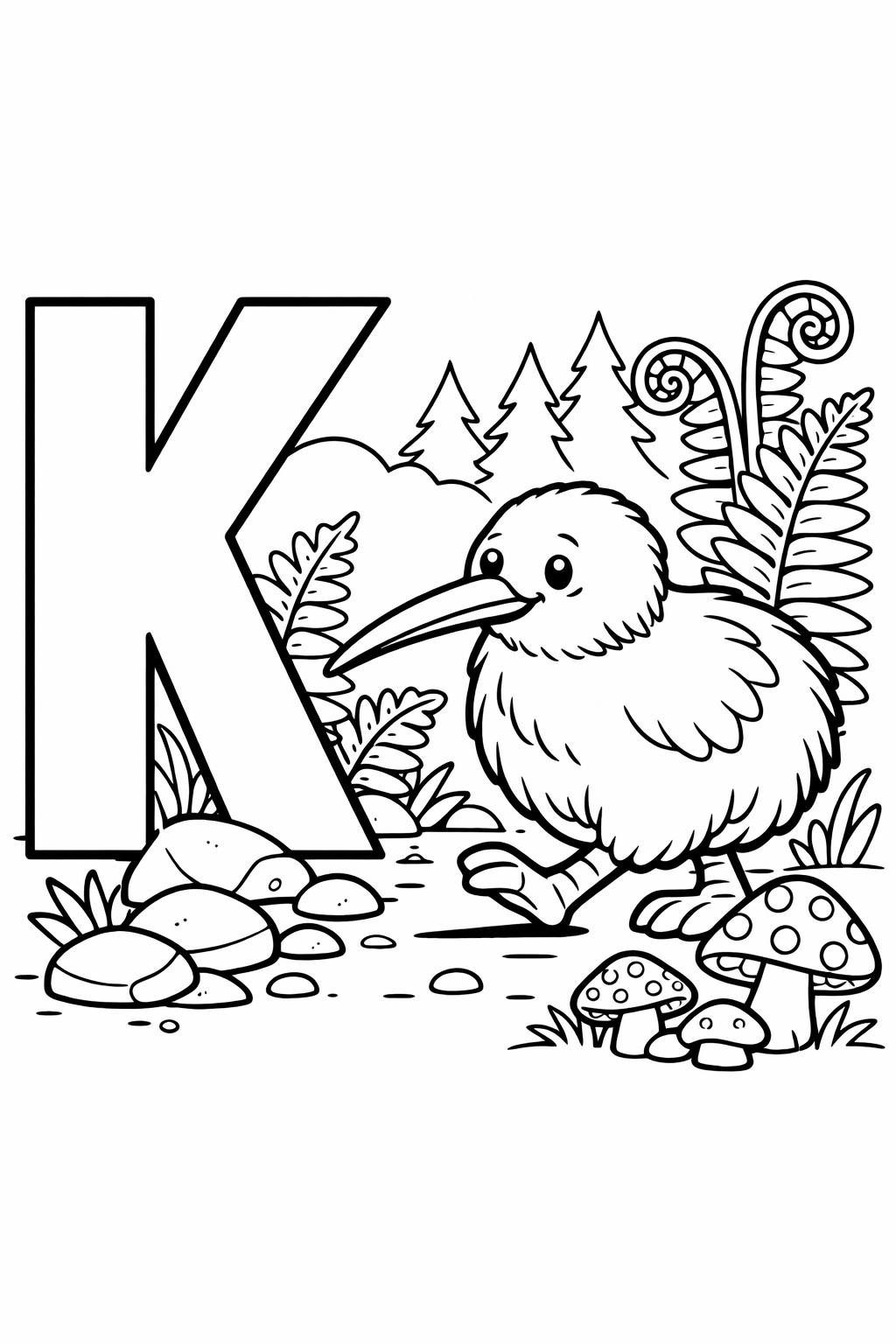 fun letter K worksheet | alphabet recognition activity | printable learning page