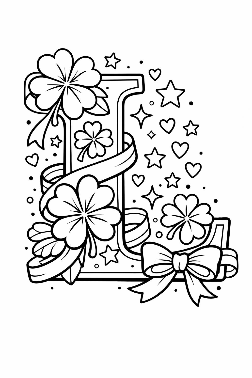 letter L and lamp page | object themed alphabet activity | kids coloring page