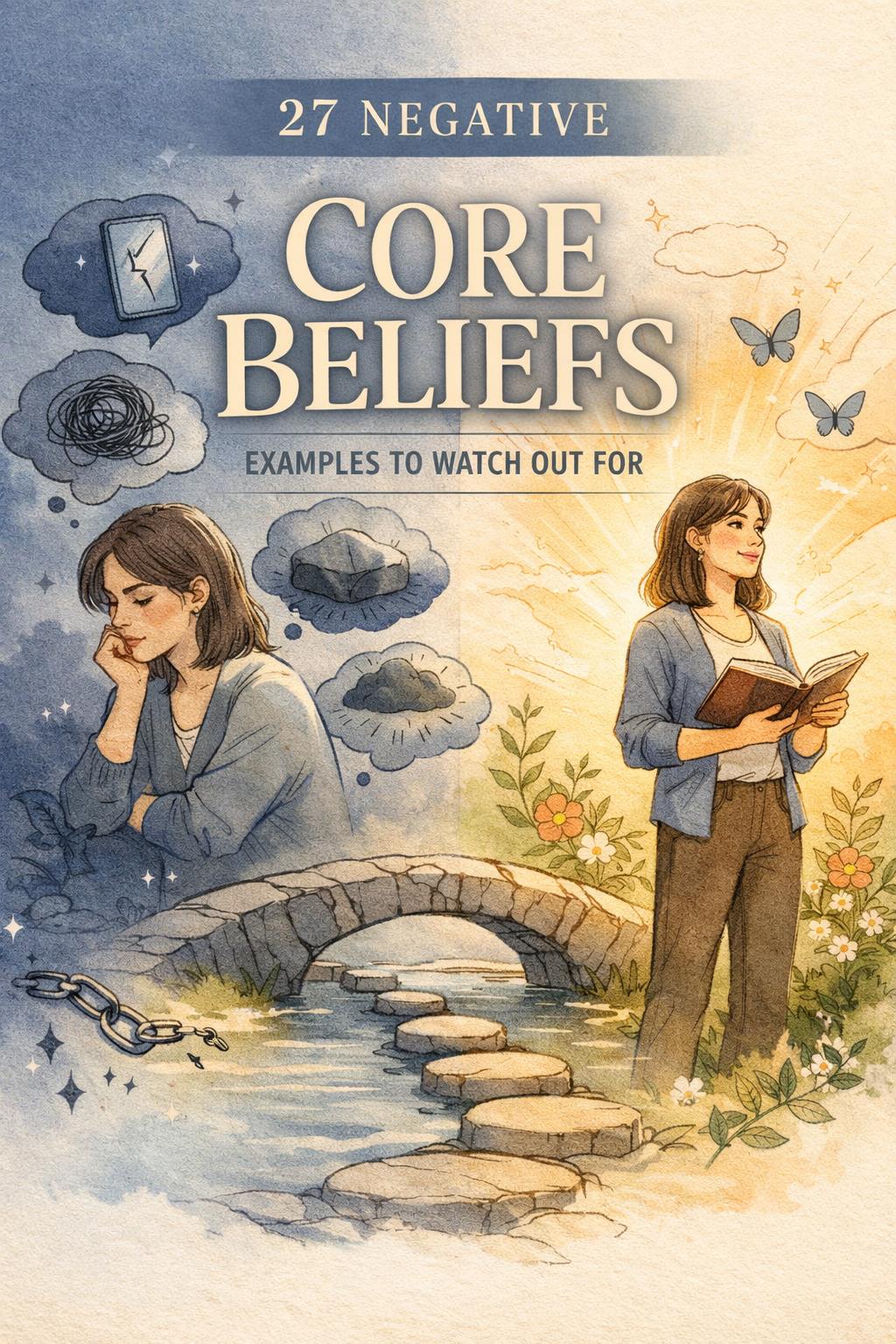 negative core beliefs examples | identifying limiting beliefs | improving self awareness and emotional wellbeing