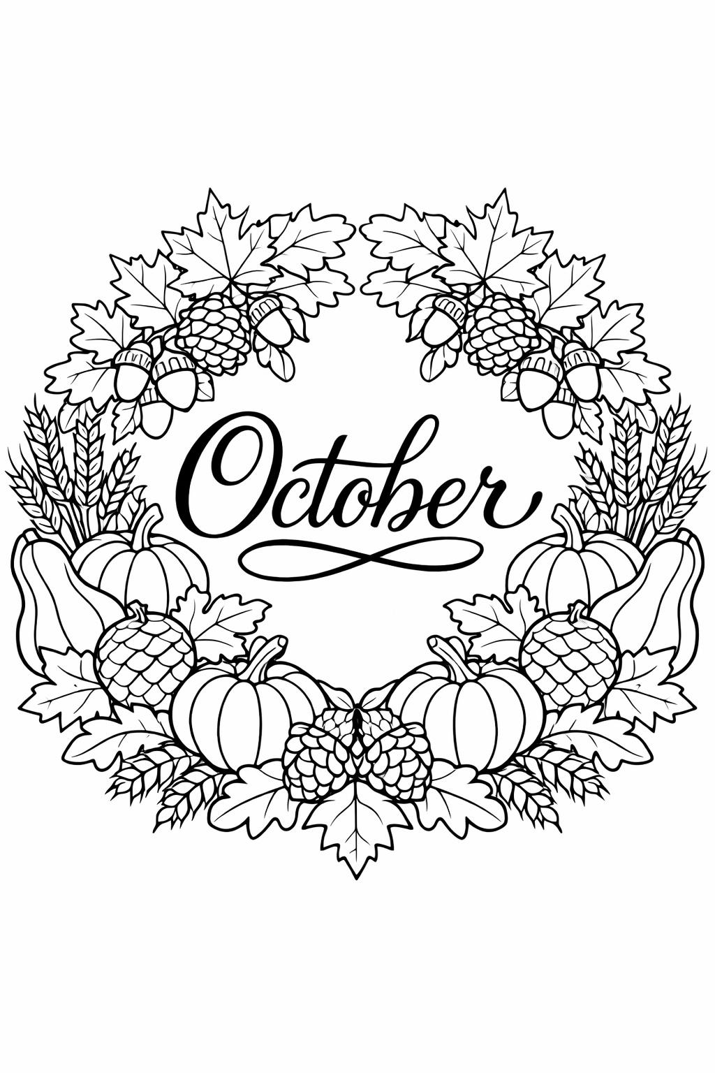 hayride coloring page | autumn farm adventure | seasonal artwork