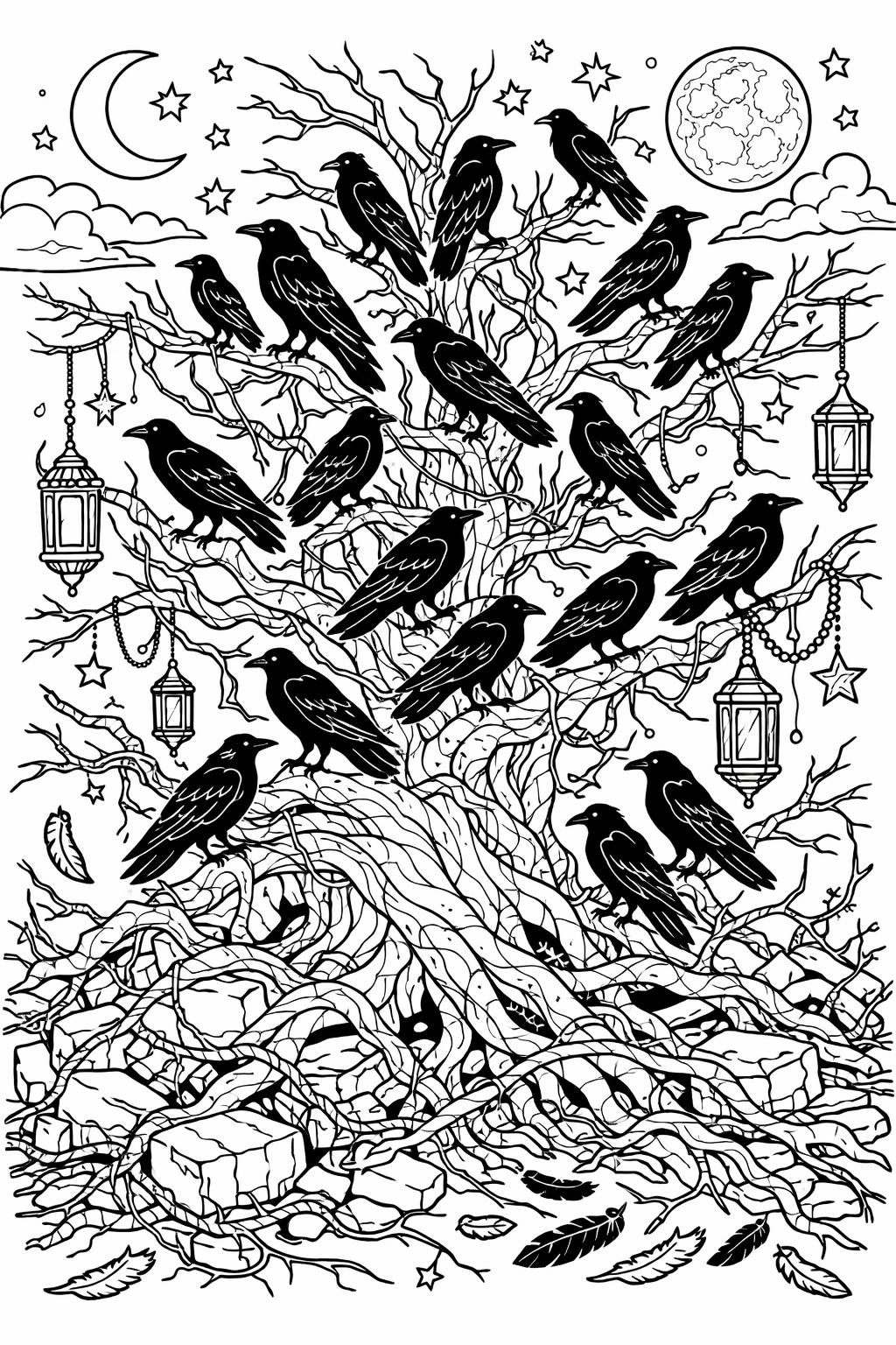 possessed doll coloring page | haunted toy illustration | creepy coloring page