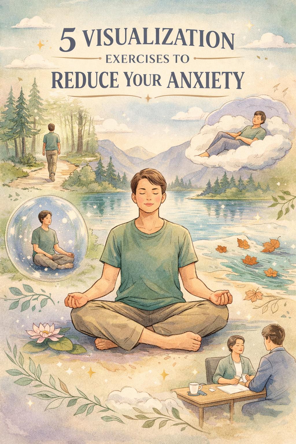 visualization exercises for anxiety | calming mental imagery techniques | guided relaxation for stress relief