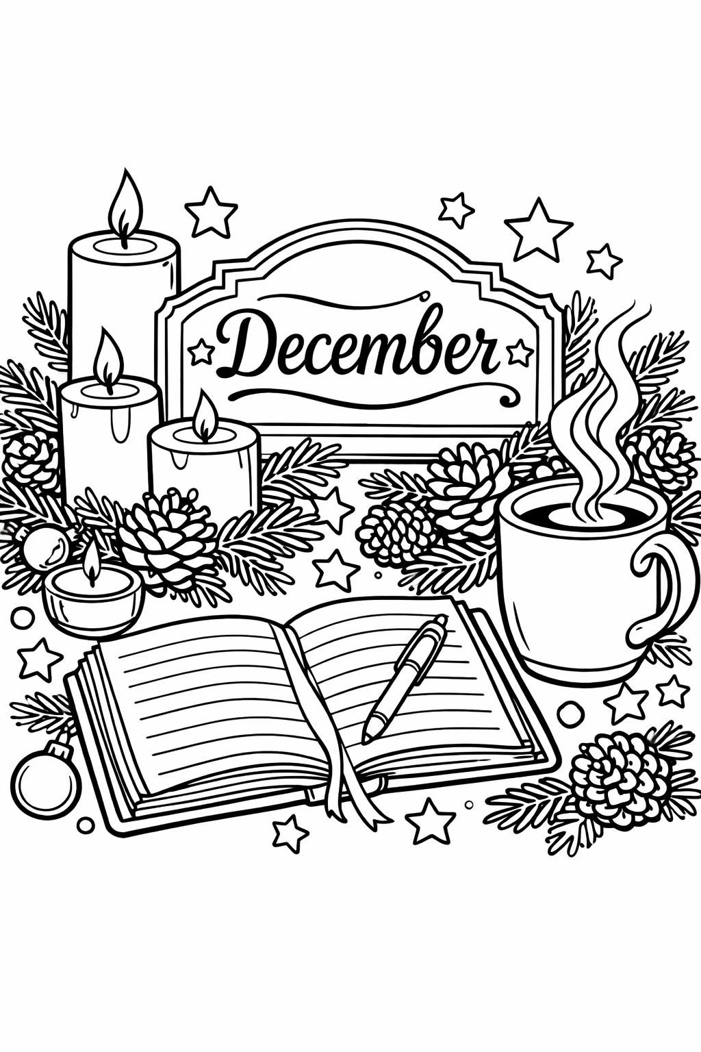 snowman coloring page | cheerful winter character | December printable artwork