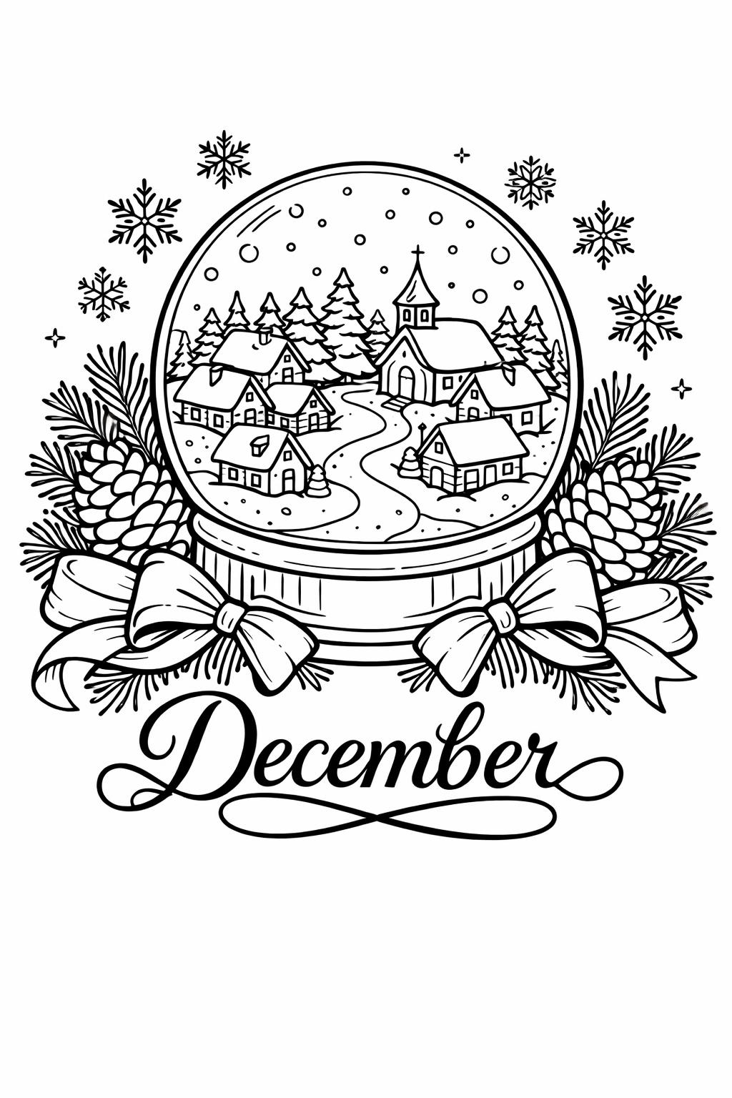 candy cane coloring page | Christmas treat illustration | holiday coloring activity