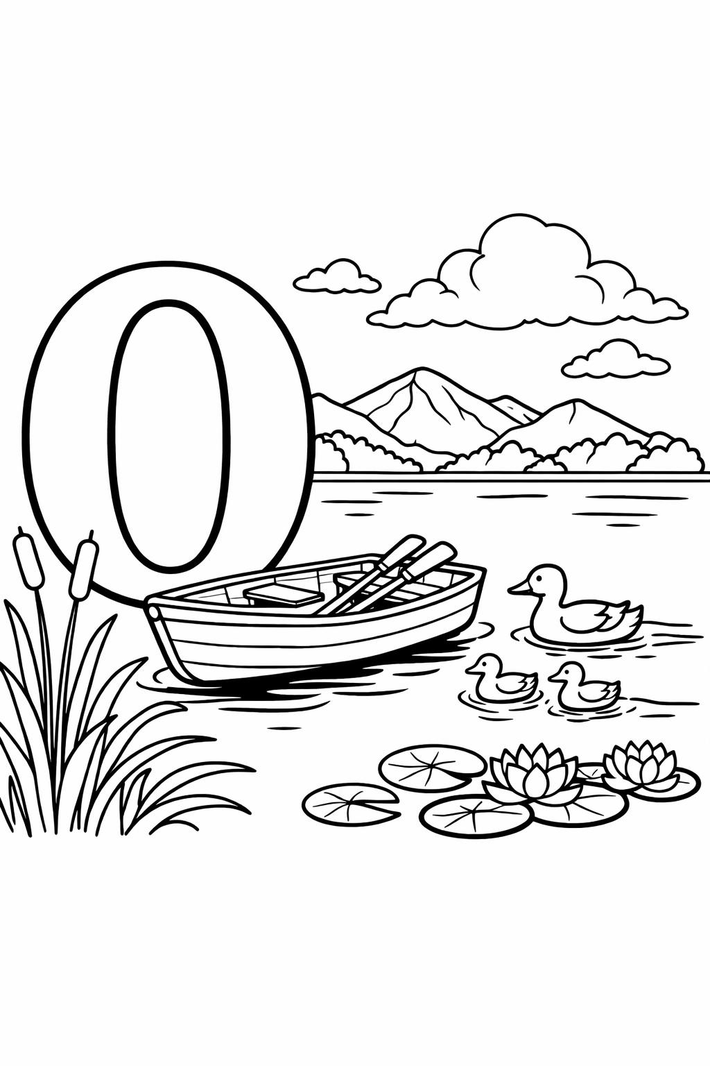 letter O classroom page | educational alphabet artwork | kids coloring activity