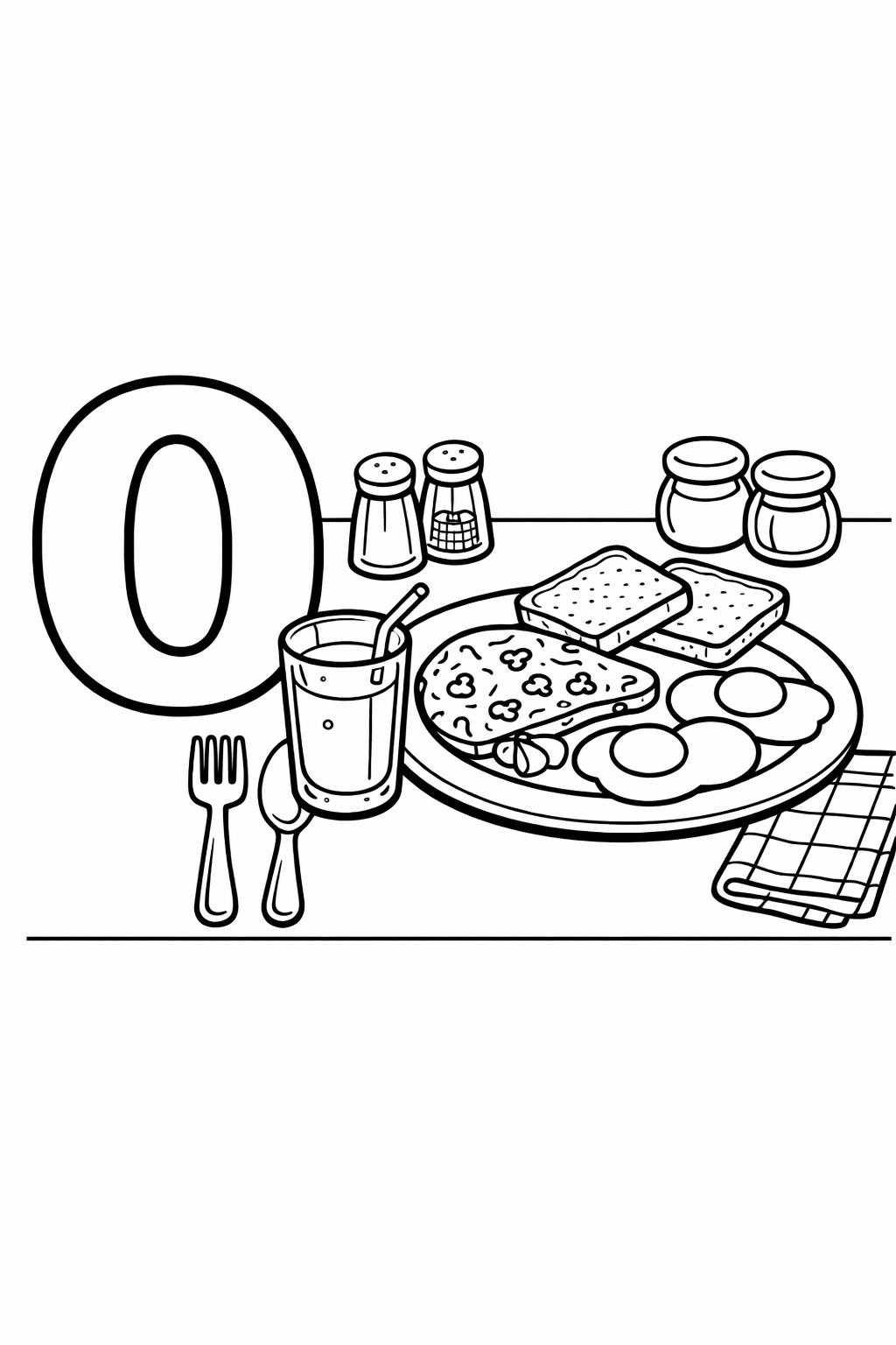 letter O mandala coloring page | decorative alphabet pattern | relaxing coloring sheet