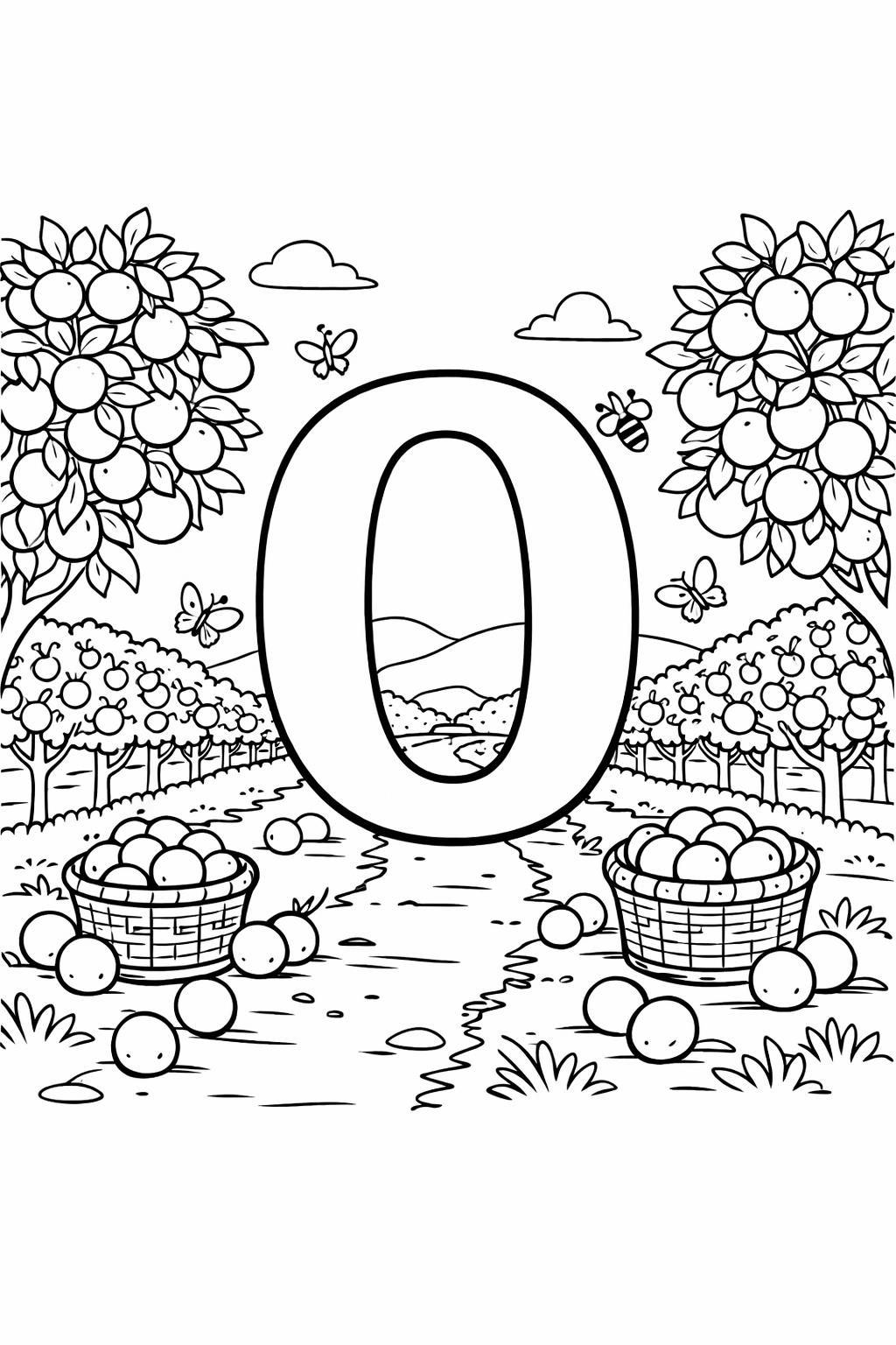 fun letter O worksheet | alphabet recognition activity | printable learning page