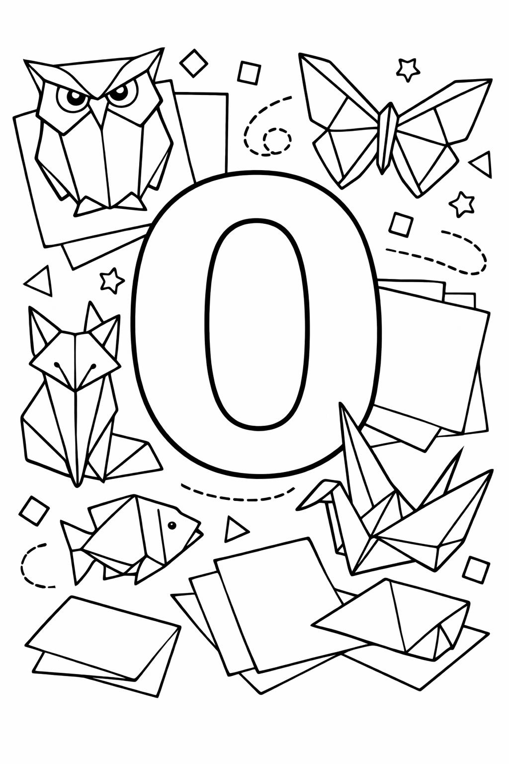 large letter O coloring page | bold alphabet design | preschool activity sheet