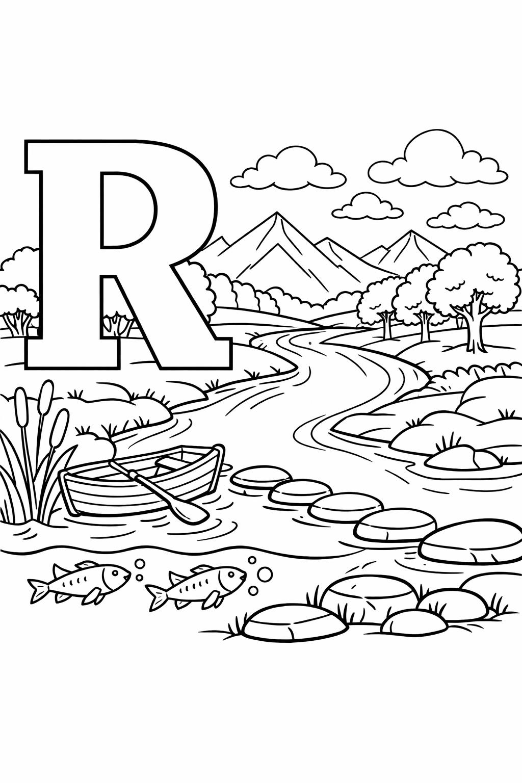 fun letter R worksheet | alphabet recognition activity | printable learning page