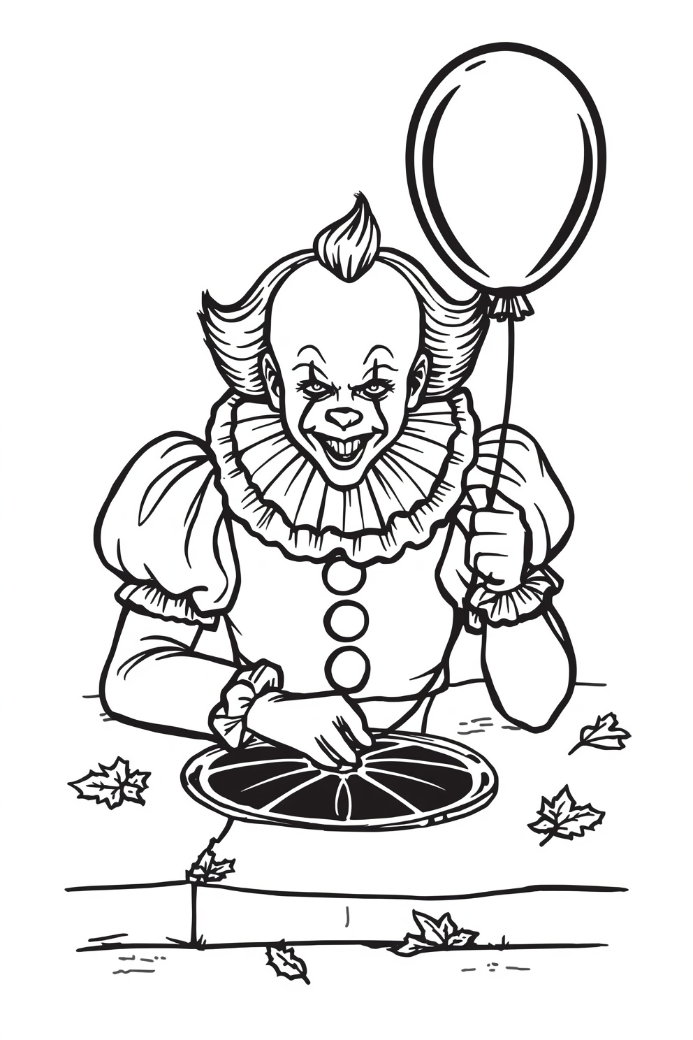 Pennywise Coloring Page Printable