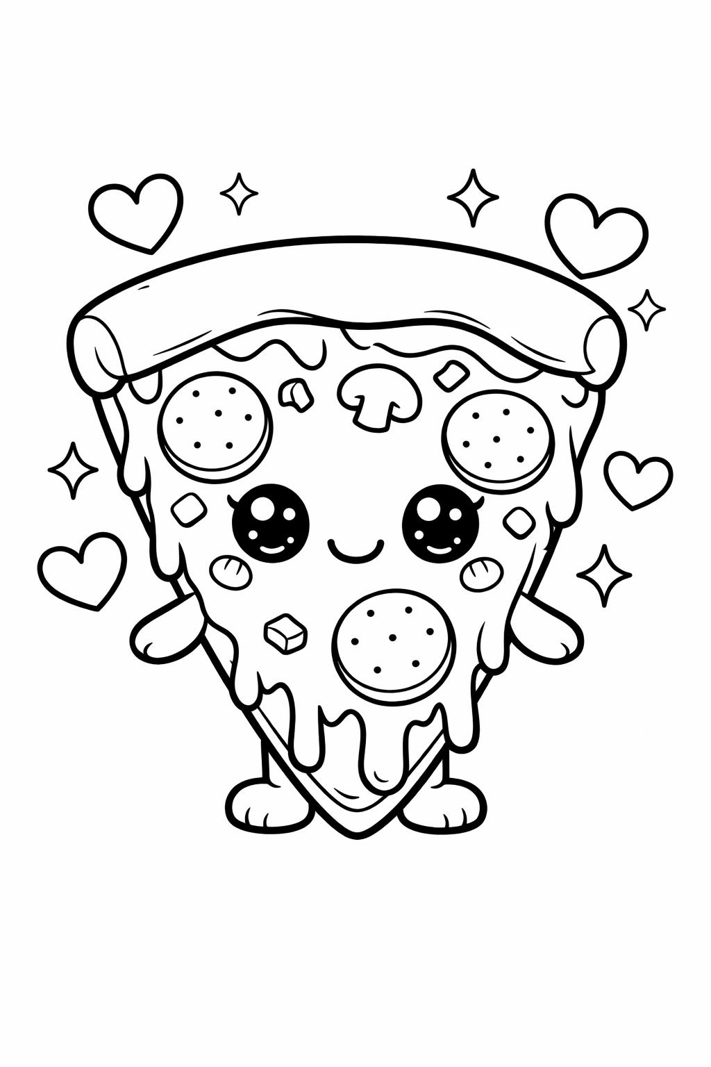 kawaii cereal bowl coloring page | cute breakfast illustration | printable food activities