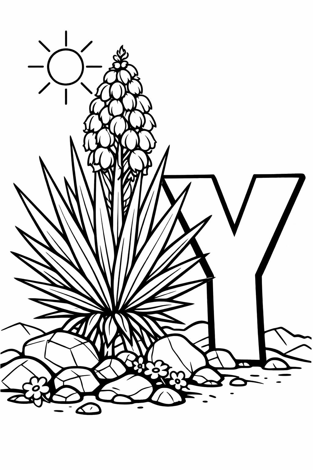 letter Y with yo-yo coloring page | toy alphabet printable | fun coloring activity